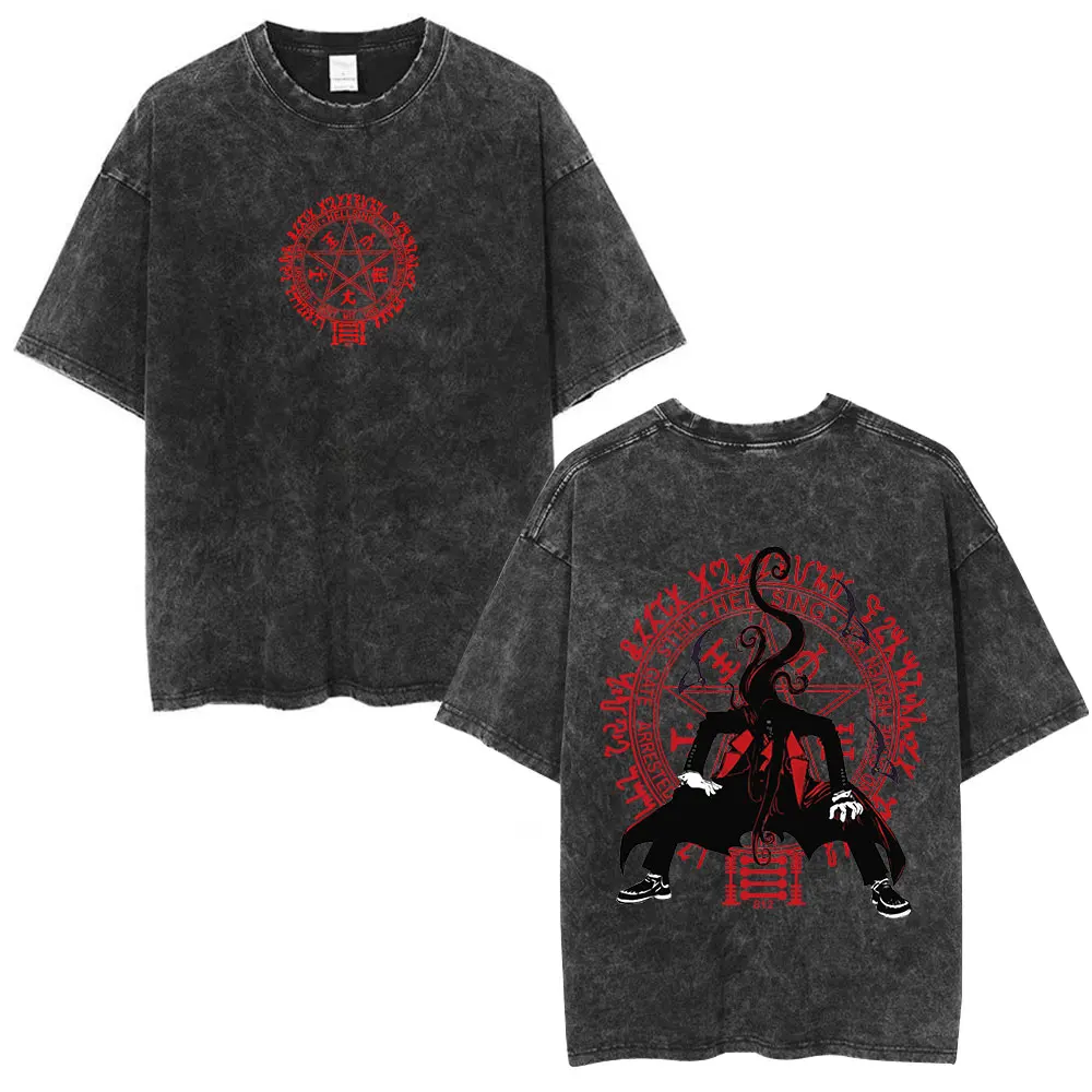 Midnight Hellsing Mineral Wash T-shirt