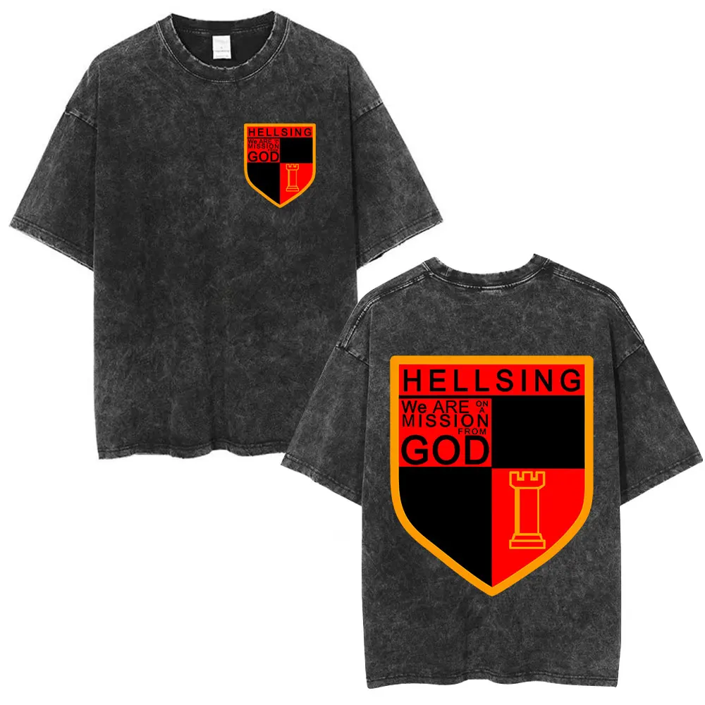 Hellsing Ultimate Vampire Form Mineral Wash T-shirt