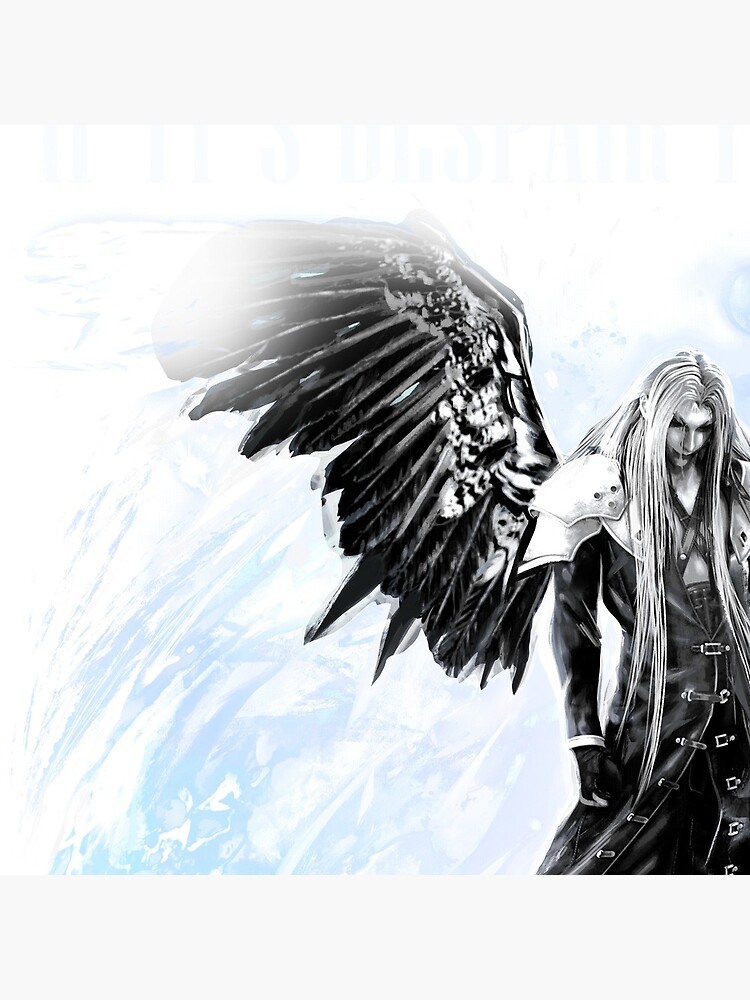 Sephiroth Ff7 One Winged Angel Tribute Throw Pillow - Image 2