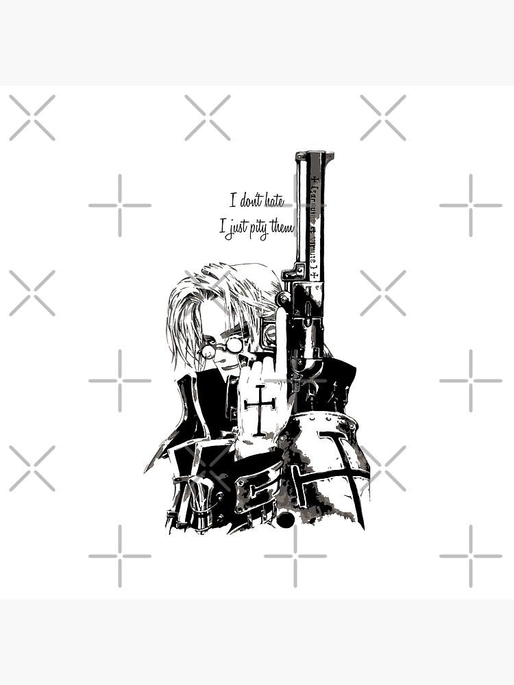 Abel Nightroad Trinity Blood Crossover Throw Pillow - Image 2