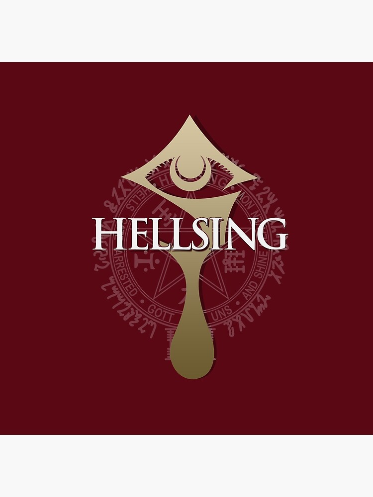 Hellsing Retro Graphic Print Throw Pillow - Image 2