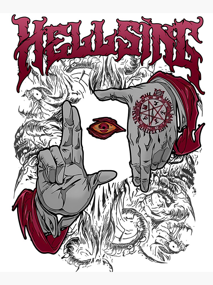 Hellsing Dark Gothic Art Variant Throw Pillow - Image 2