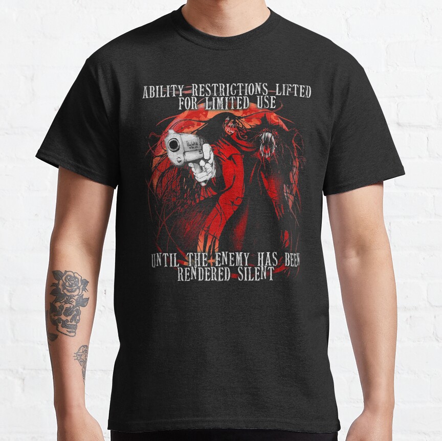 Alucard Shadowed Vampire Form T-shirt