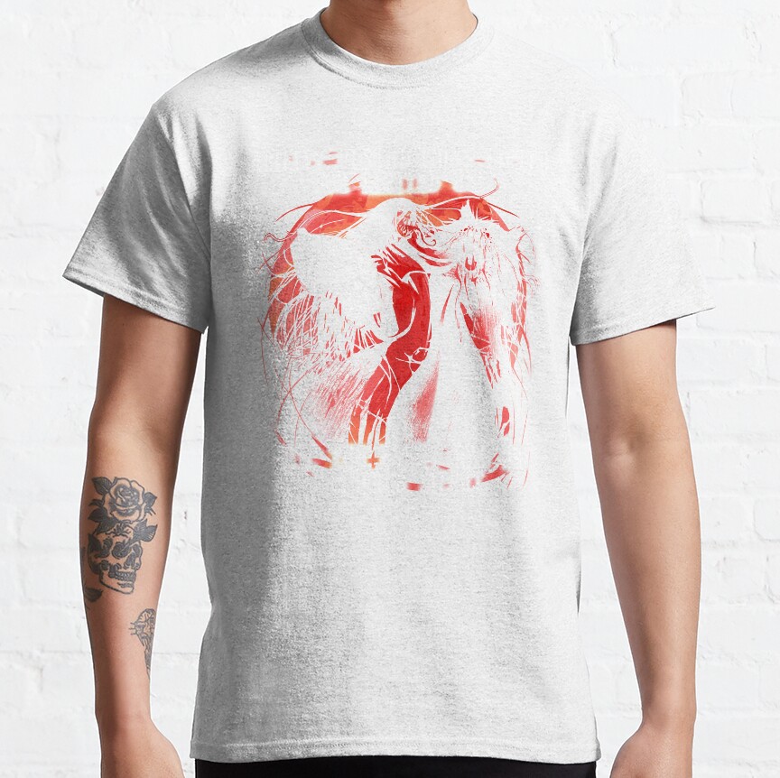 Alucard Shadowed Vampire Form T-shirt - Image 2