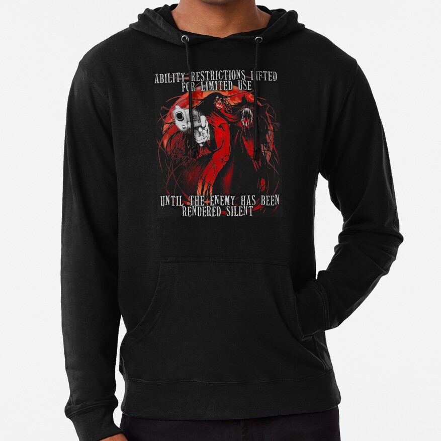 Alucard Shadowed Vampire Form Hoodie