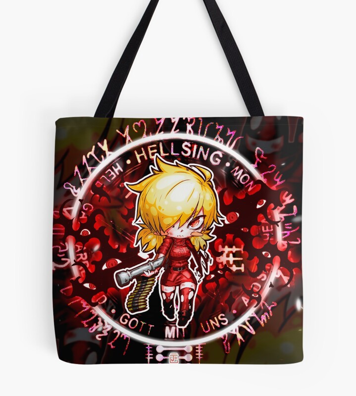 Seras Victoria Vampire Gun Girl Tote Bag