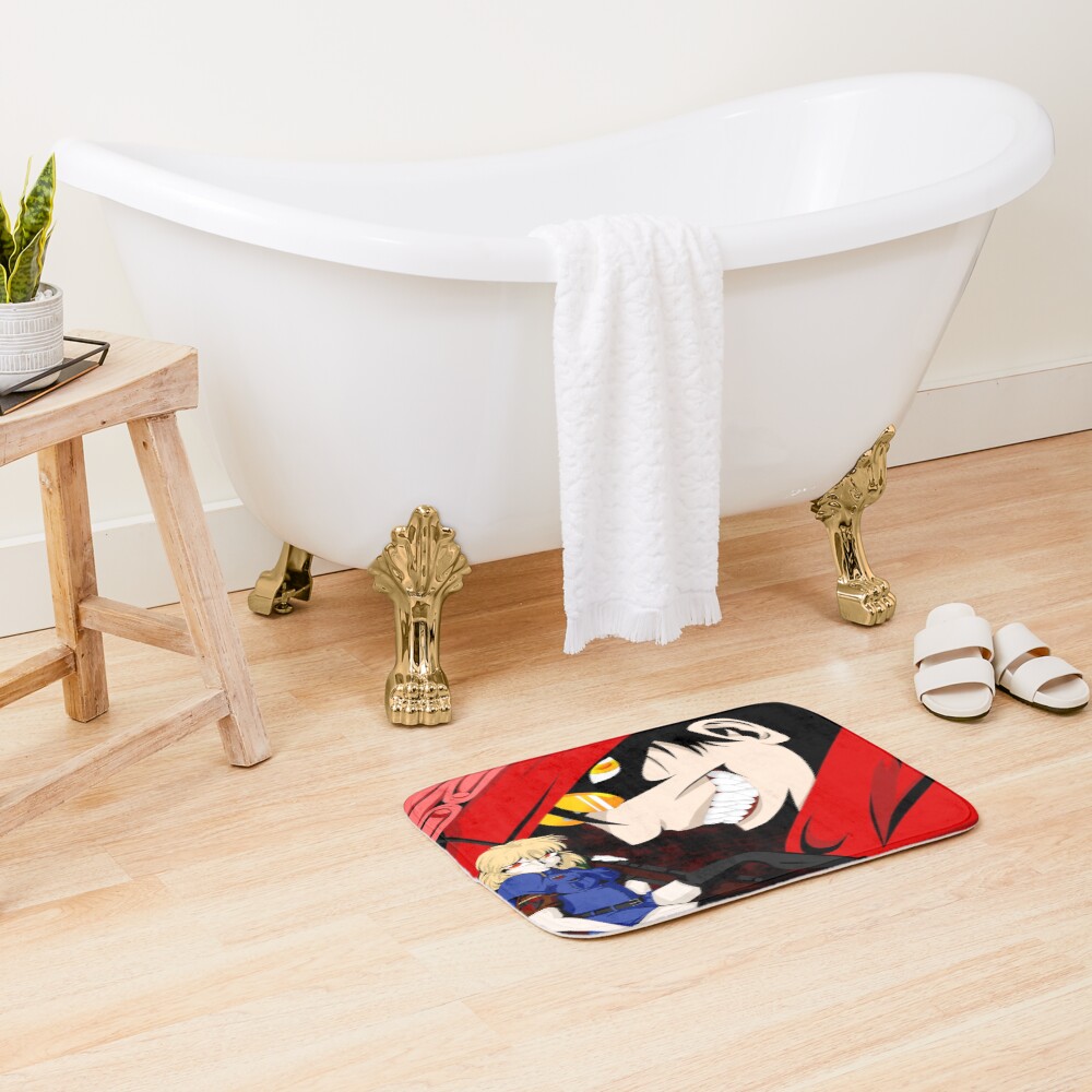 Alucard And Seras Gothic Partners Bath Mat - Image 2