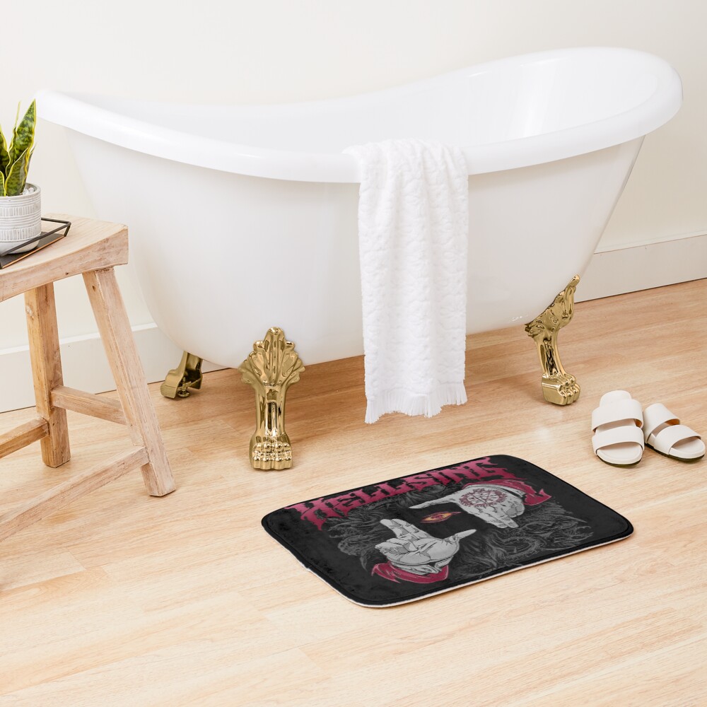 Hellsing Dark Gothic Artwork Bath Mat - Image 2