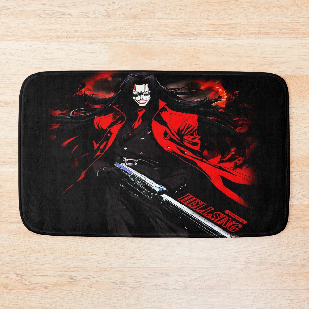 Alucard Intense Anime Expression Bath Mat