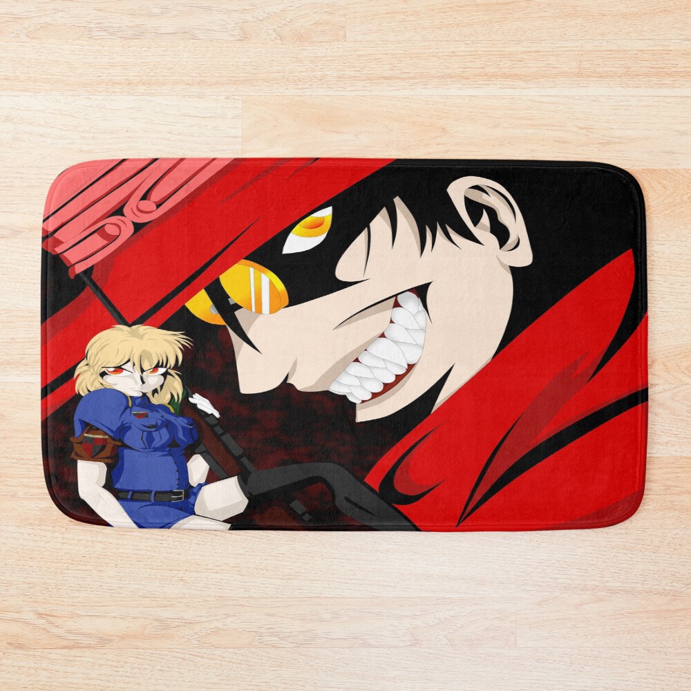 Alucard And Seras Gothic Partners Bath Mat