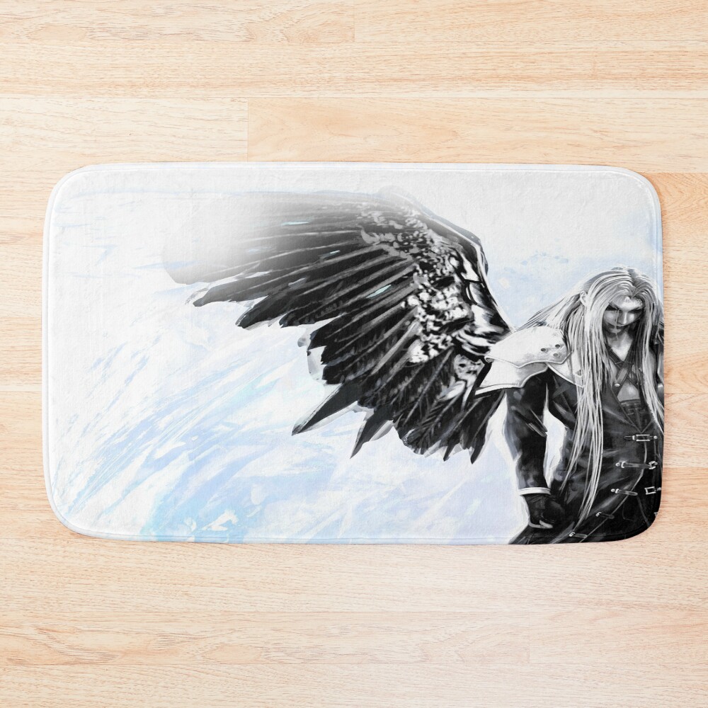 Sephiroth Ff7 One Winged Angel Tribute Bath Mat