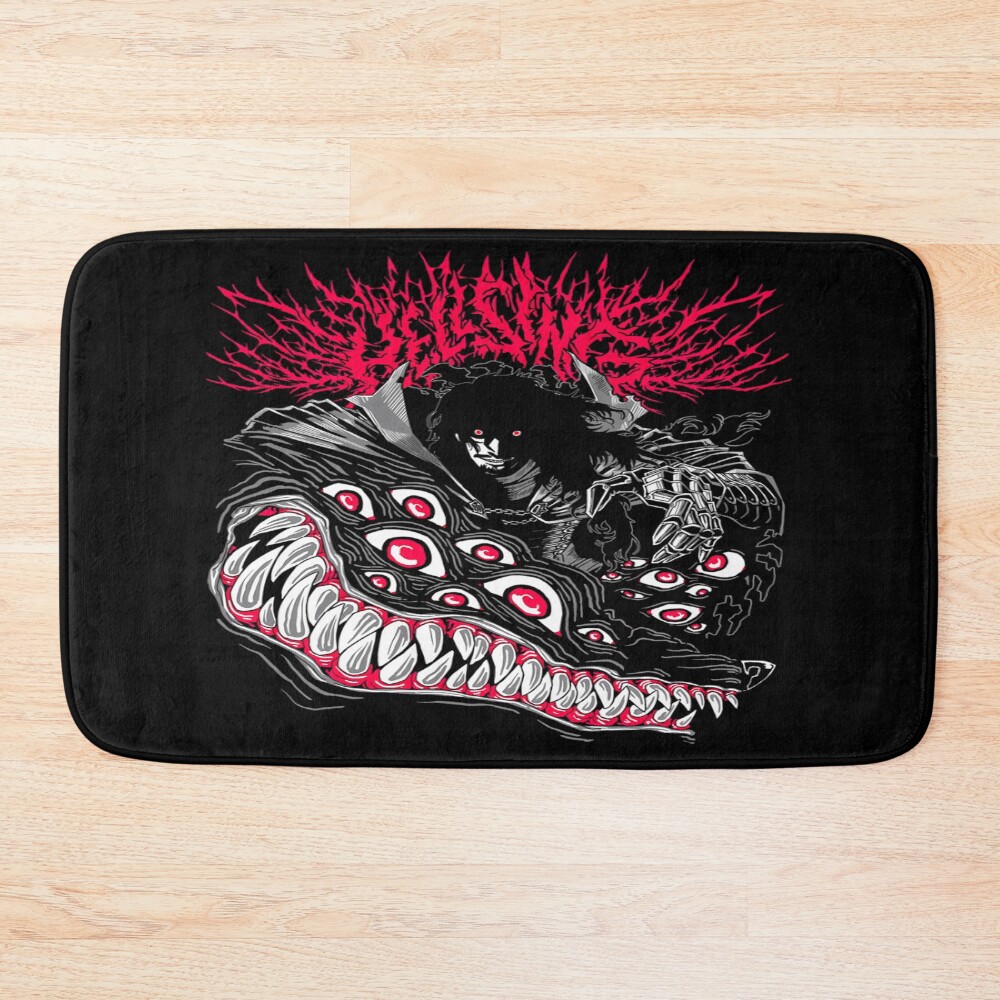 Hellsing Metal-inspired Design Bath Mat