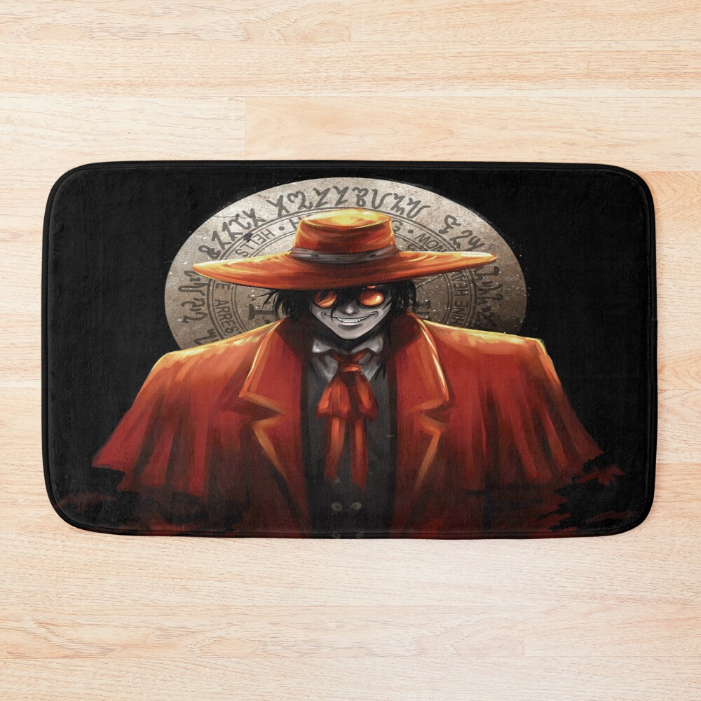Alucard Black Hat Vampire Bath Mat