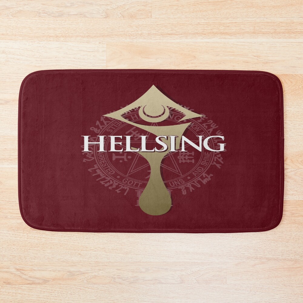 Hellsing Retro Graphic Print Bath Mat