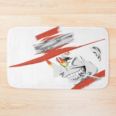 Alucard Menacing Face Closeup Bath Mat