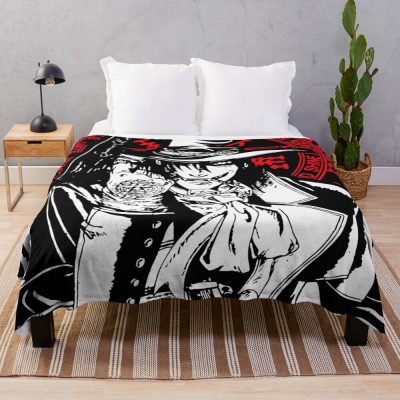 Alucard Dark Crimson Style Throw Blanket
