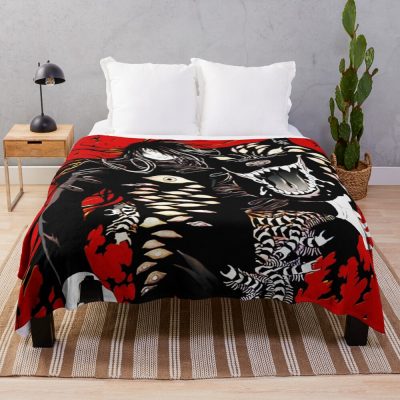 Alucard Vampire Dogs Scene Throw Blanket