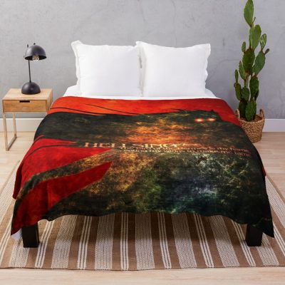Hellsing Ultimate Alucard Intense Look Throw Blanket