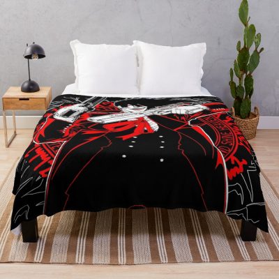 Alucard Shadowed Silhouette Throw Blanket