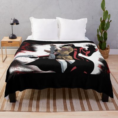 Alucard And Seras Fierce Duo Throw Blanket