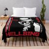 Hellsing Elegant Black Emblem Throw Blanket