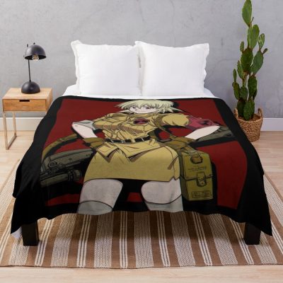 Seras Victoria Fierce Expression Throw Blanket