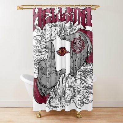 Hellsing Dark Gothic Art Variant Shower Curtain