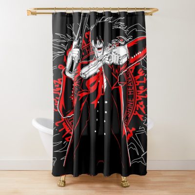 Alucard Shadowed Silhouette Shower Curtain
