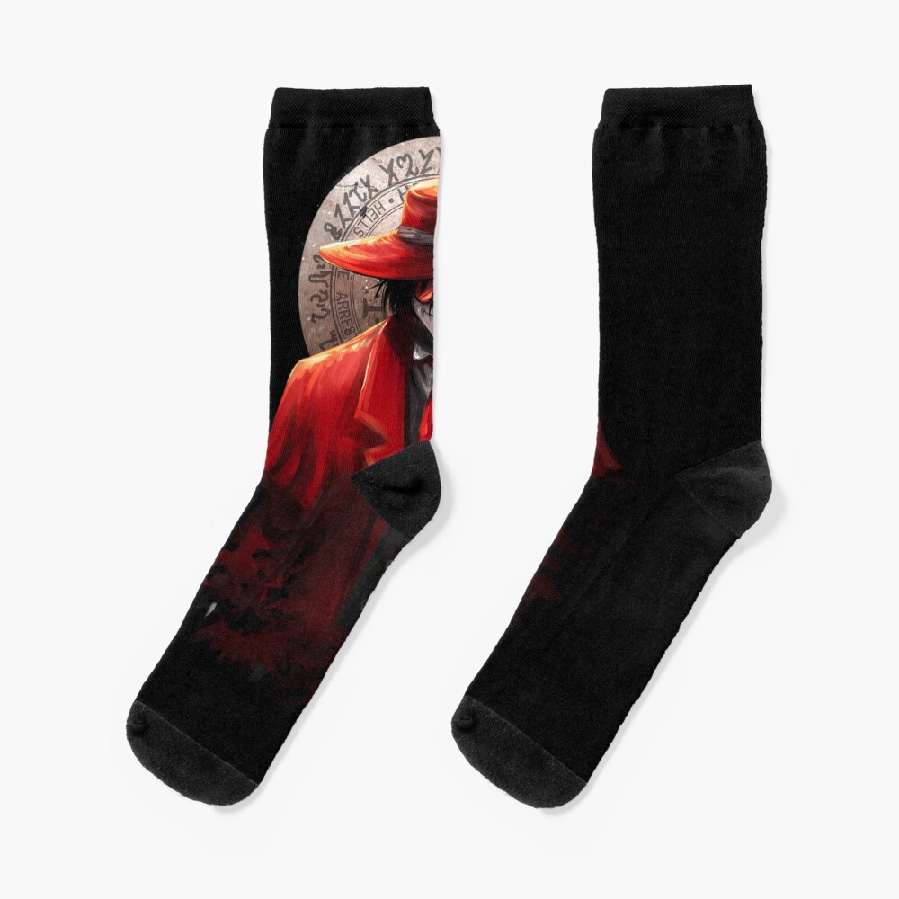 Hellsing Alucard Bullet Crimson Glare Socks