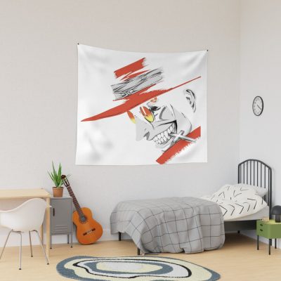 Alucard Menacing Face Closeup Tapestry