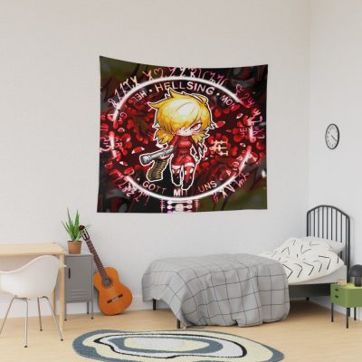 Seras Victoria Vampire Gun Girl Tapestry