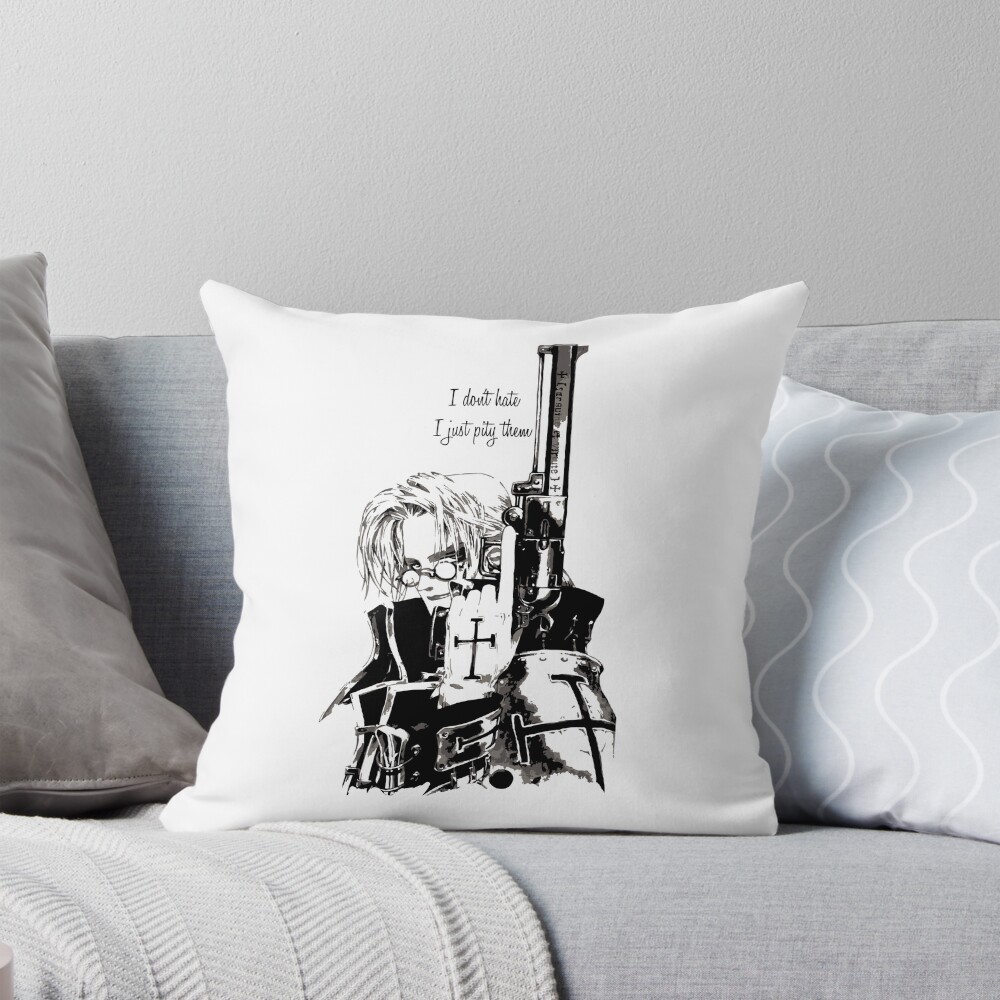 Abel Nightroad Trinity Blood Crossover Throw Pillow