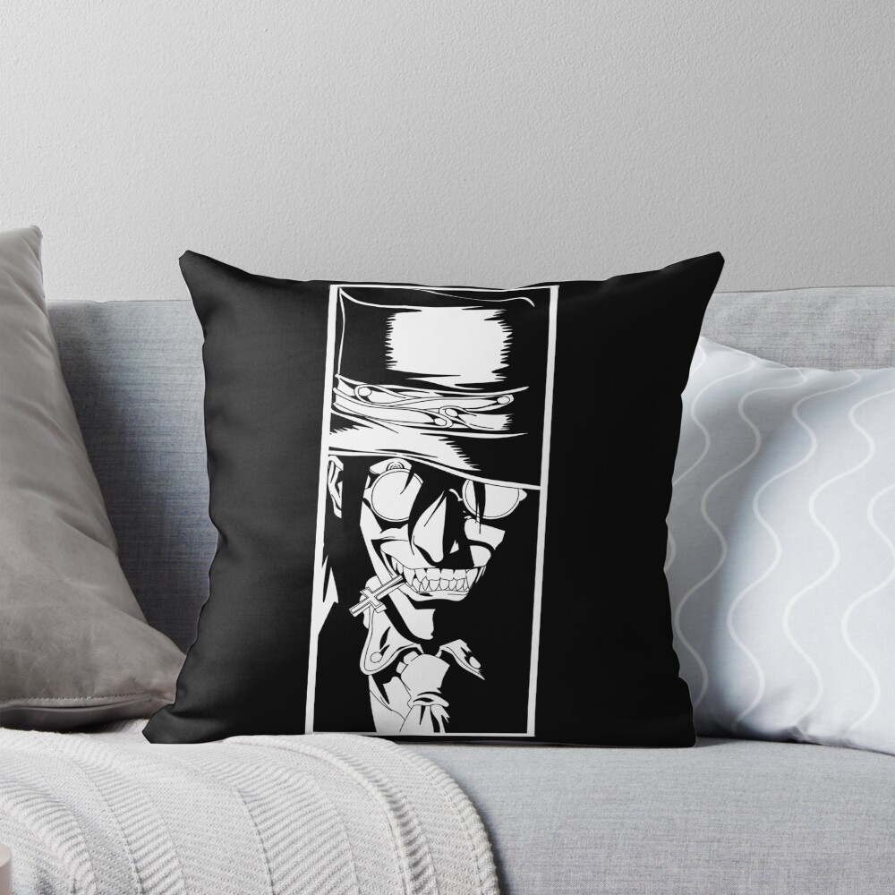 Hellsing Minimalist Emblem Throw Pillow