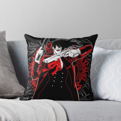 Alucard Shadowed Silhouette Throw Pillow