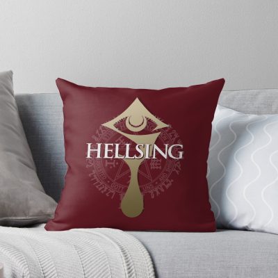 Hellsing Retro Graphic Print Throw Pillow