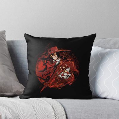 Alucard Classic Anime Look Throw Pillow