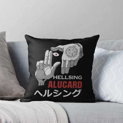 Alucard Bloodthirsty Vampire Throw Pillow