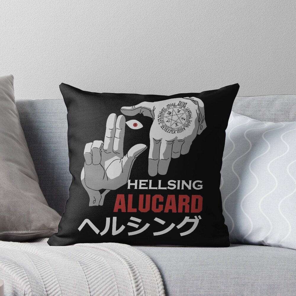 Alucard Red-eyed Hunter Throw Pillow
