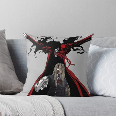 Hellsing Vintage Manga Art Throw Pillow
